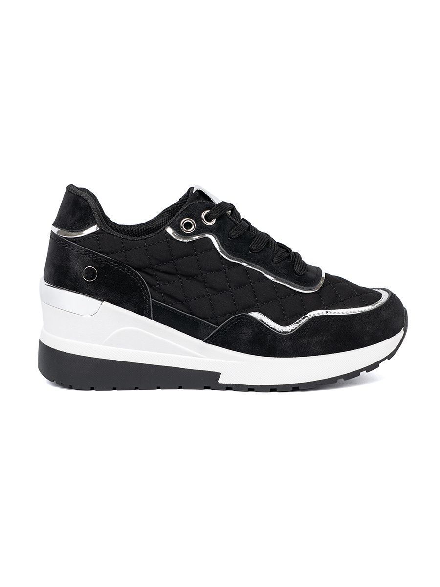 Čierne dámske sneakersy na platforme