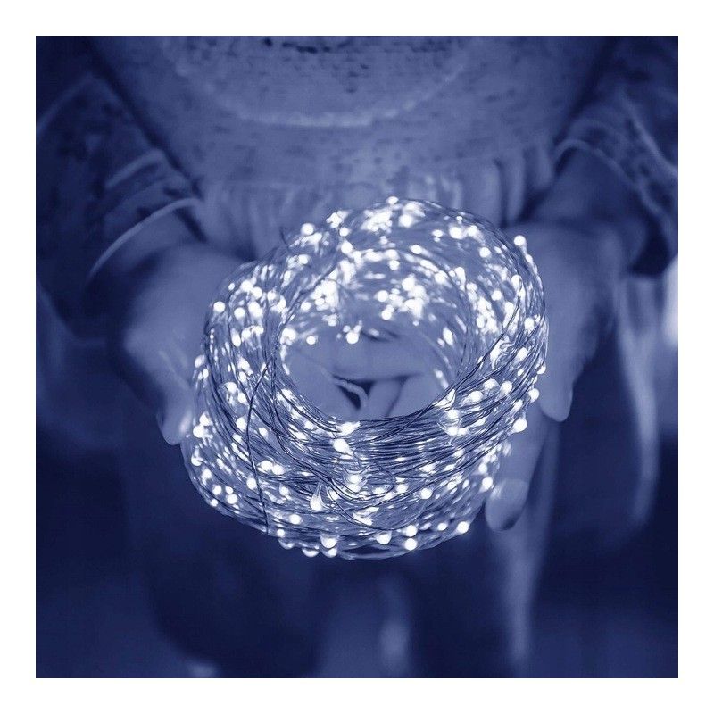 Vianočné svetlá - 200 LED, 20m, biela