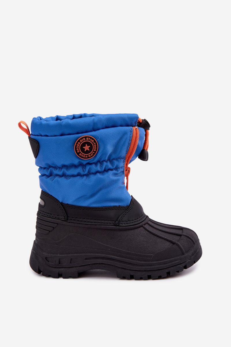 Modré snehule na zips
