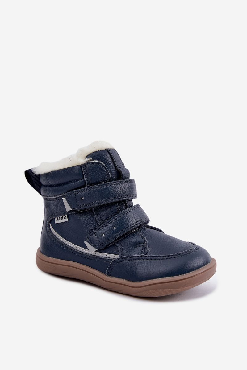 Kožené barefoot snehule modré