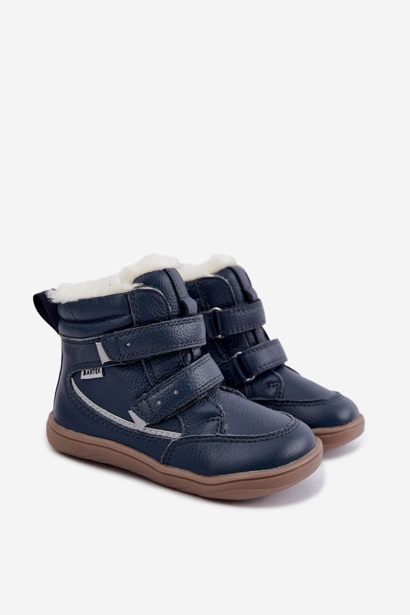 Kožené barefoot snehule modré