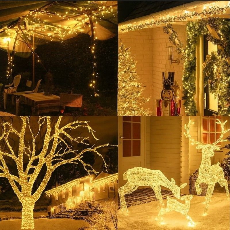 Vianočné svetlá - 500 LED, 50m, teplá biela