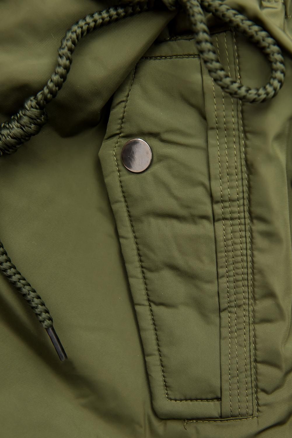 Zeleno/žltá obojstranná prechodná parka