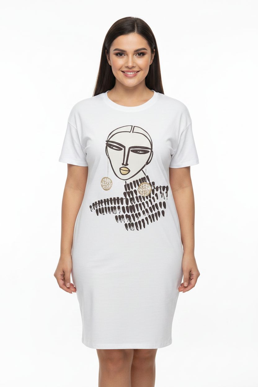 Pieskovohnedé plus size šaty MODEL