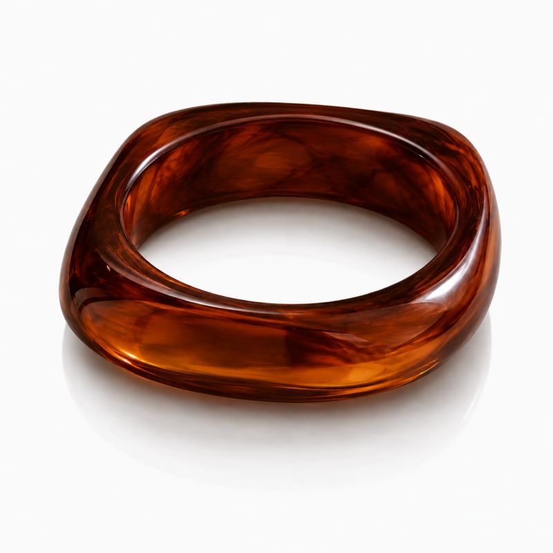 Hranatý živicový náramok ESPRESSO