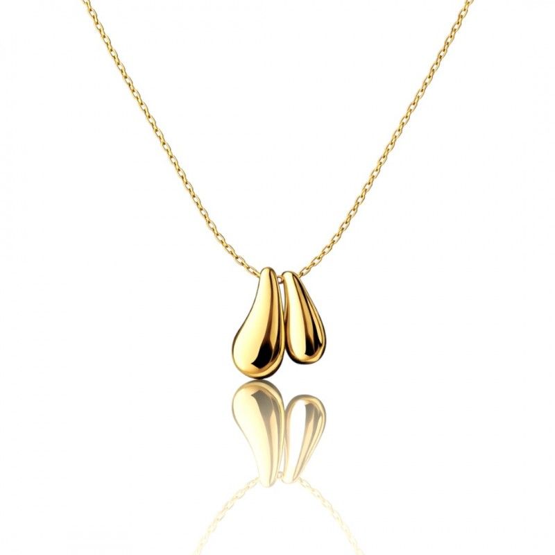 Náhrdelník DROPLET pozlátený 14k zlatom