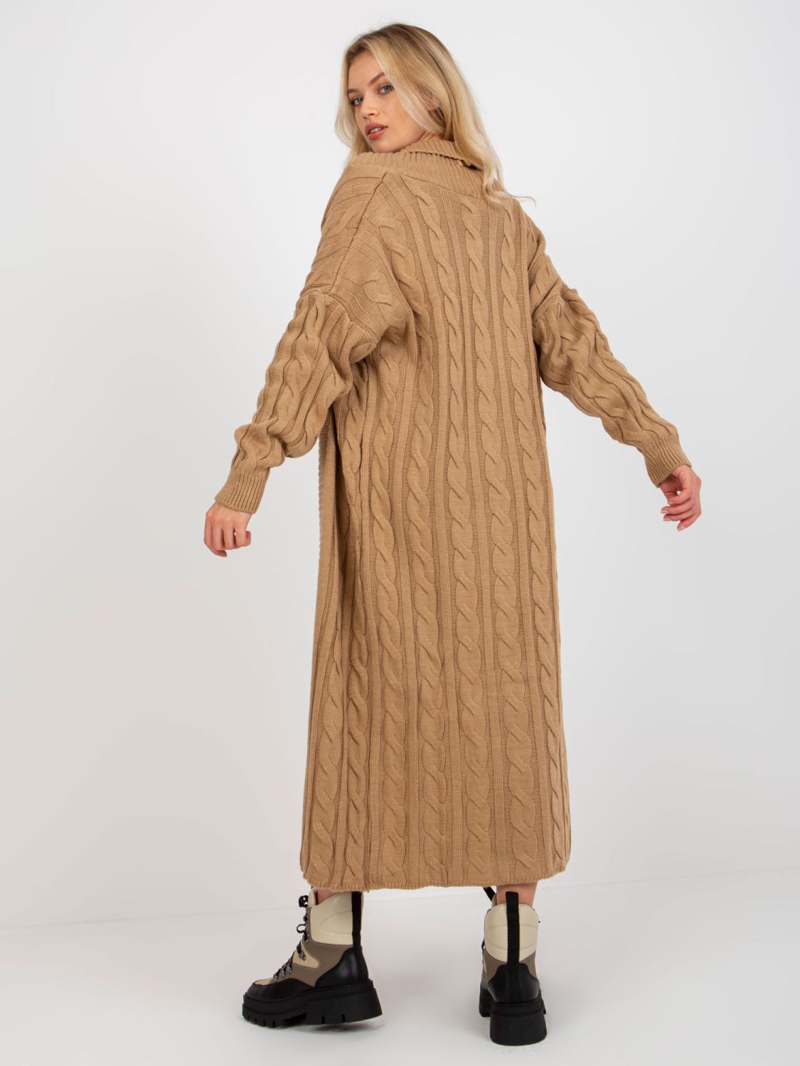Camel trojdielny úpletový set s topom a šortkami