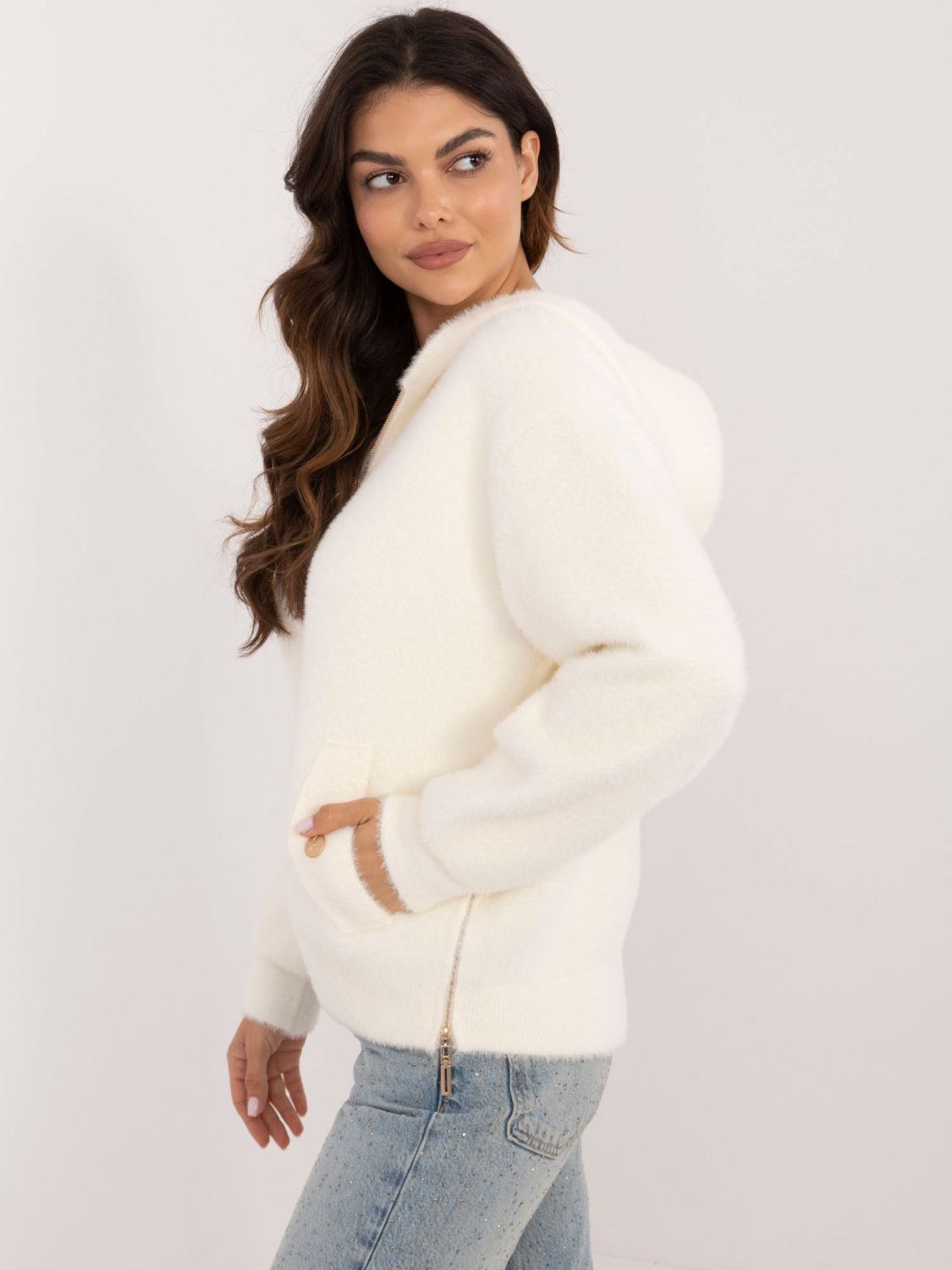 Elegantná bunda v ecru