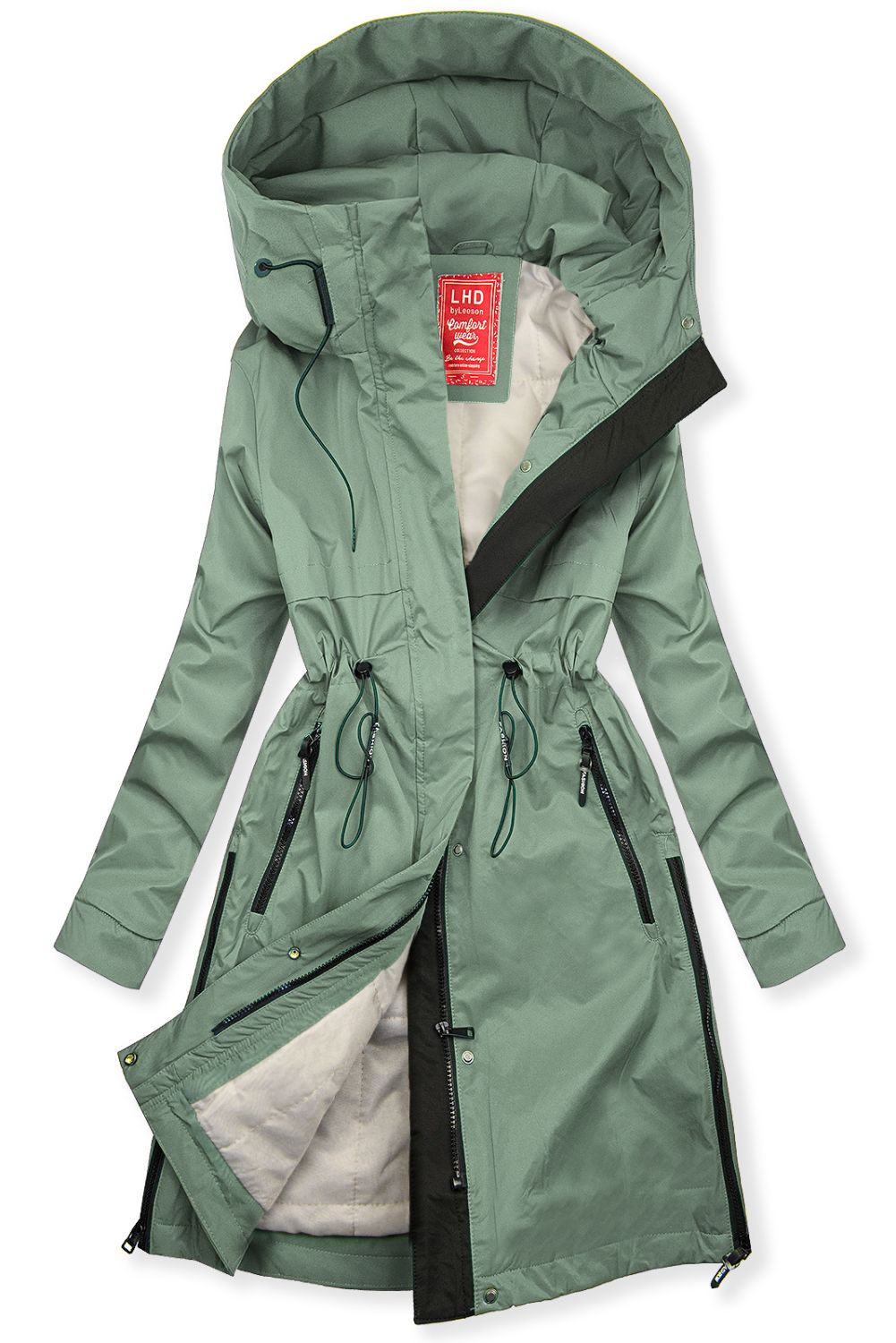 Zelená prechodná bunda FASHION