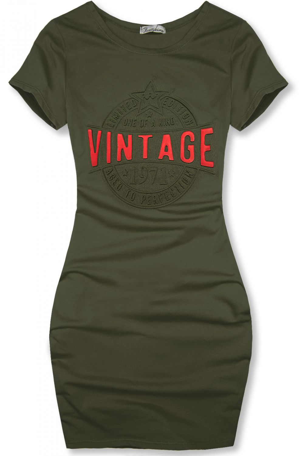 Šaty VINTAGE khaki