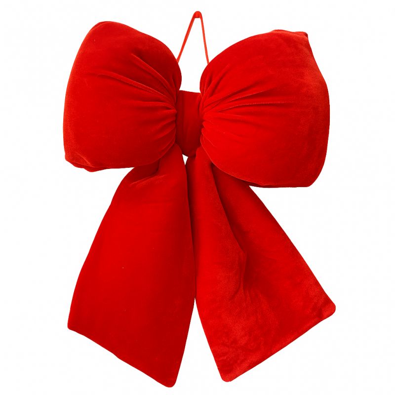 Červená vianočná mašľa 29x33 cm