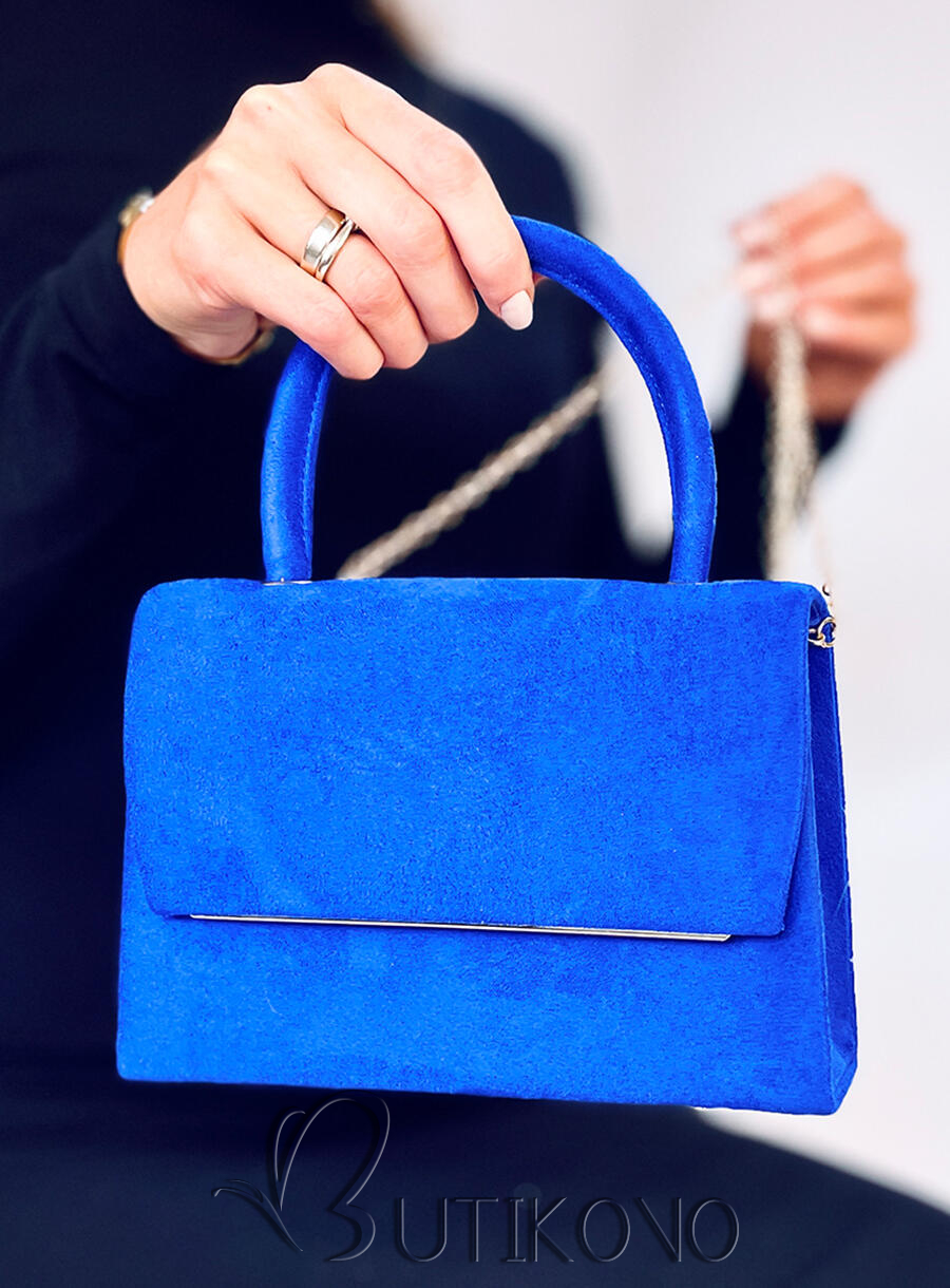 Kráľovská modrá kufríková kabelka