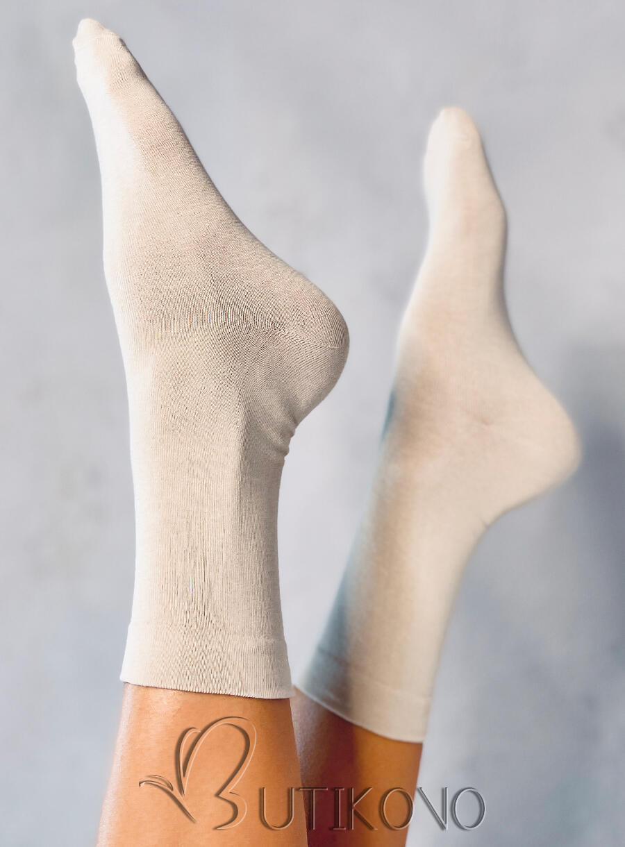 Hladké vysoké dámske ponožky - 5 párov
