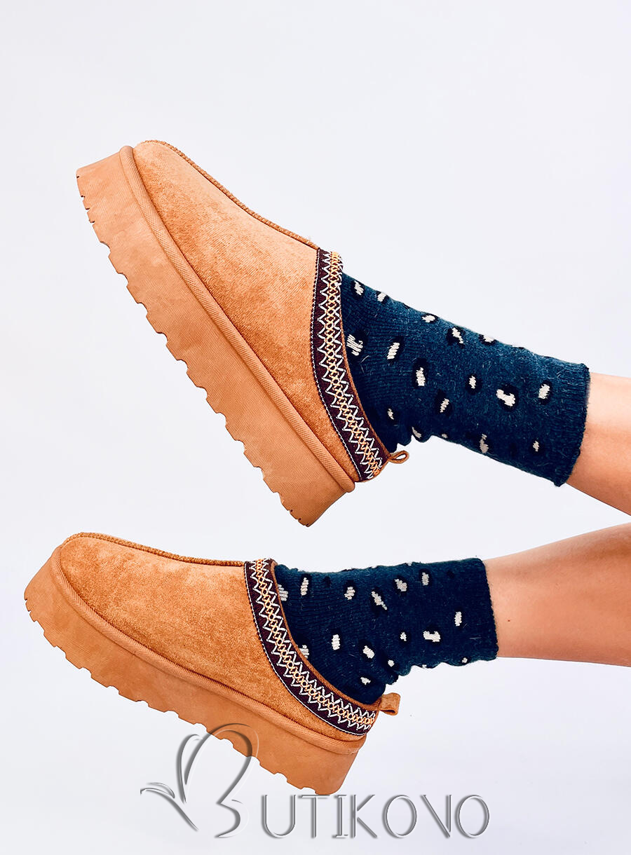 Dámske ponožky s leopardím vzorom 3 - 3 páry