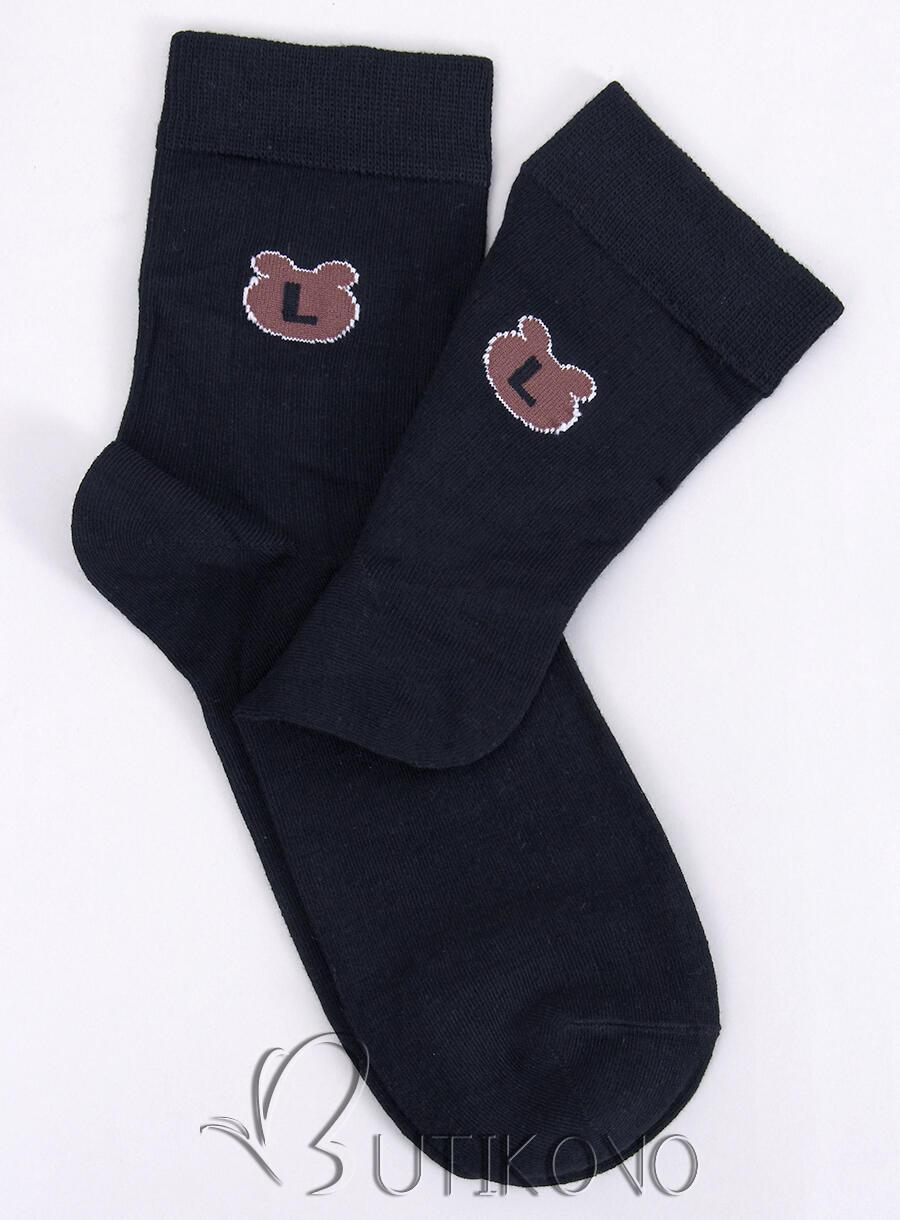 Čierne dámske ponožky TEDDY
