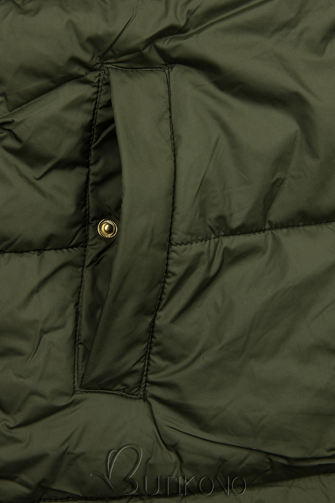 Zeleno-čierna obojstranná bunda s kapucňou