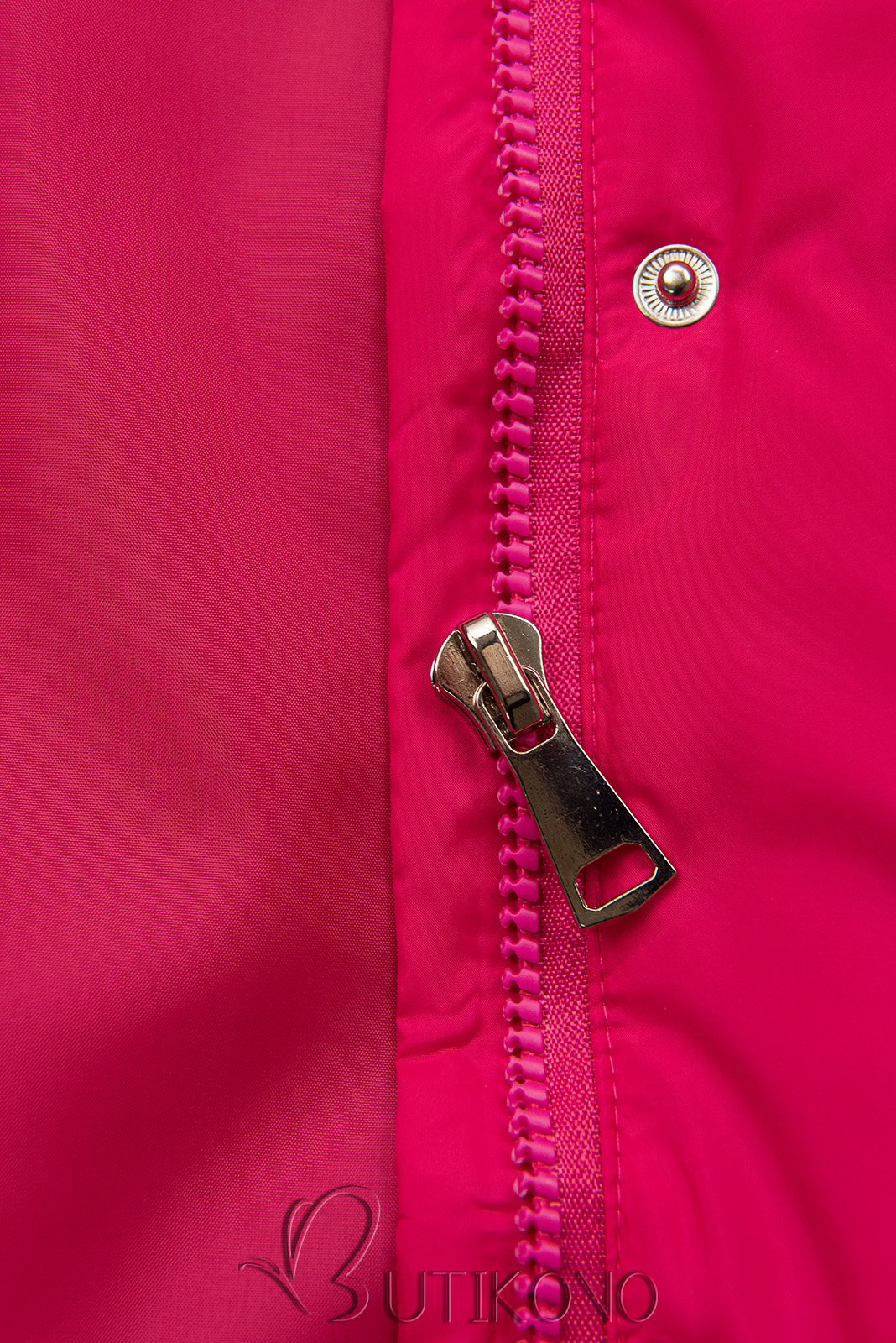Ružová jarná bunda v A-strihu