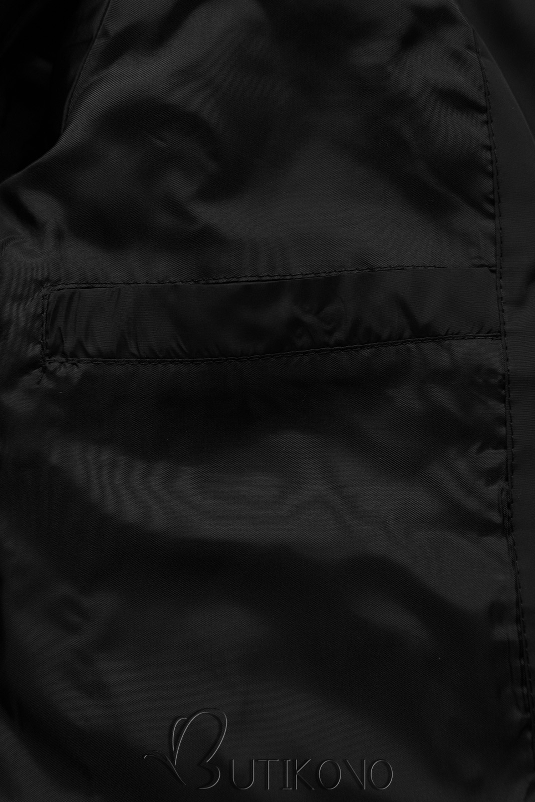 Prešívaná bunda na prechodné obdobie čierna