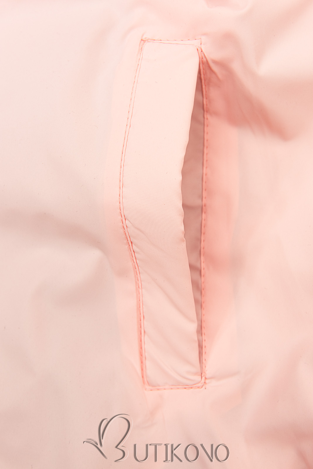 Obojstranná prechodná bunda ružová