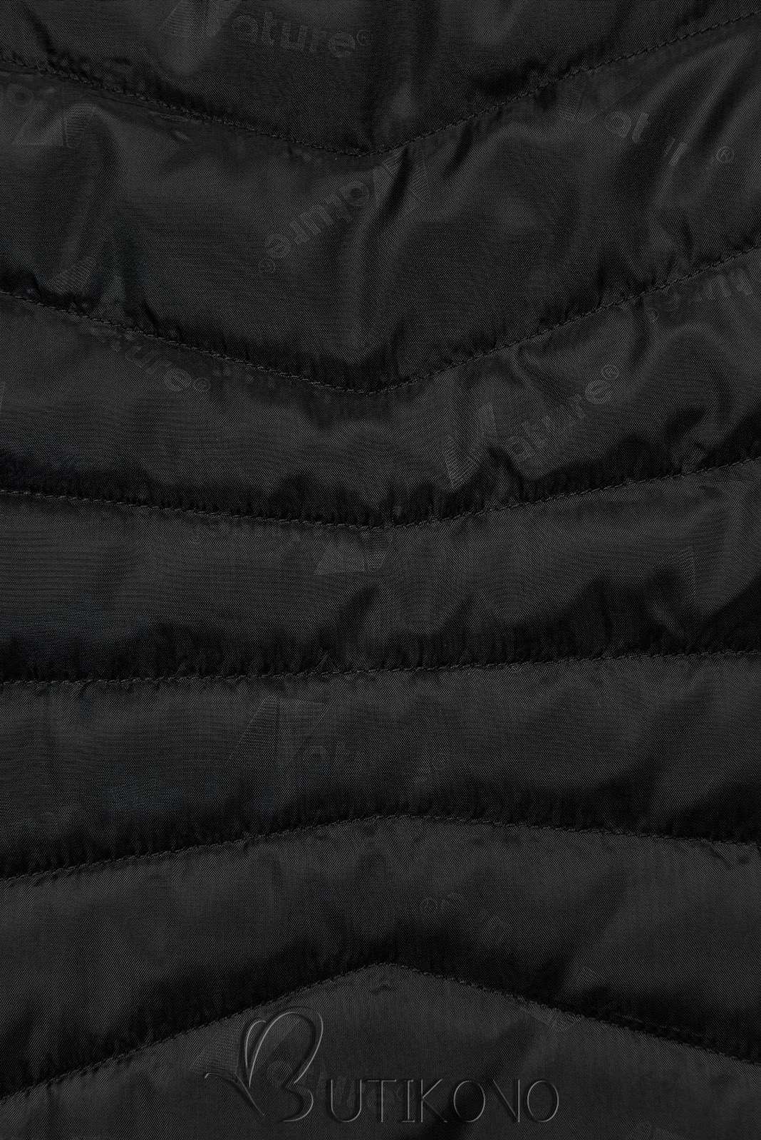 Prešívaná ľahká bunda čierna