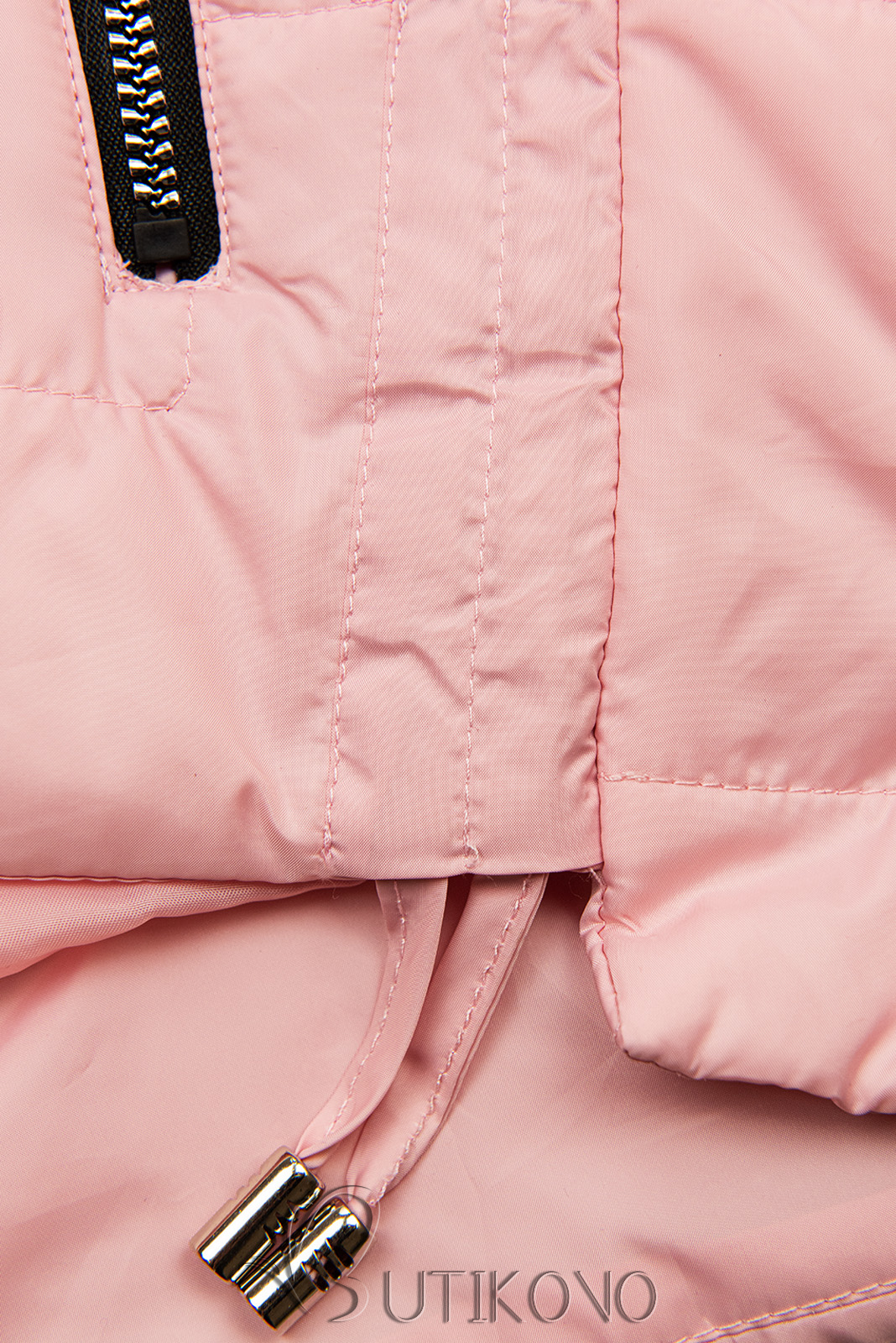 Ružová bunda s kapucňou