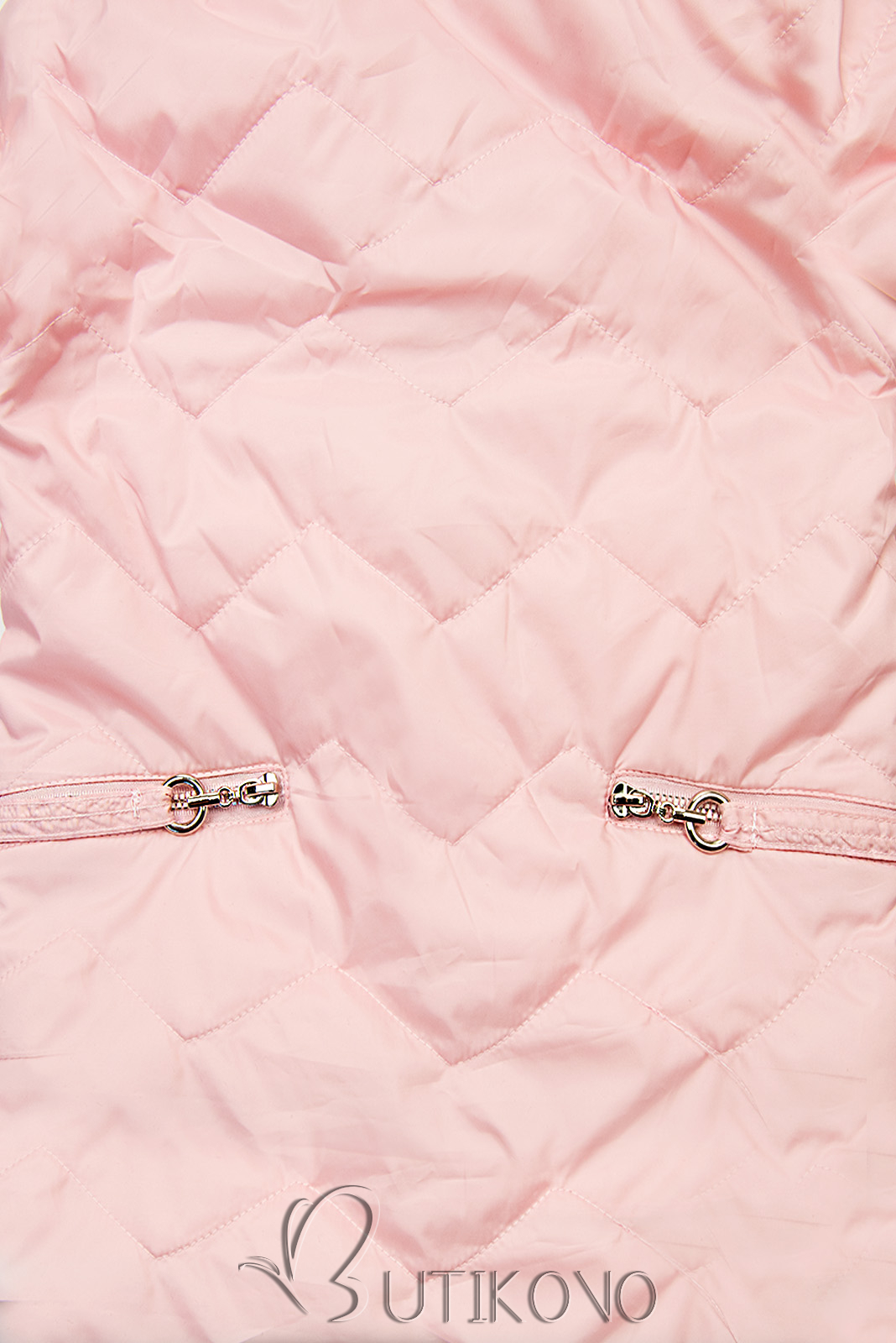 Ružová prechodná bunda FASHION