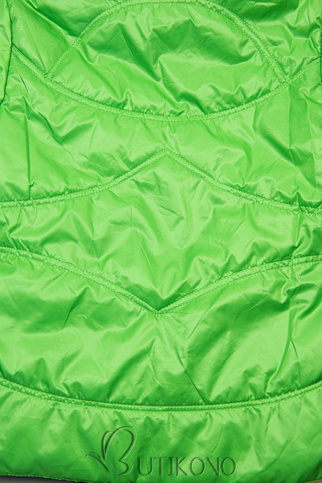 Zelená prechodná bunda s taštičkou