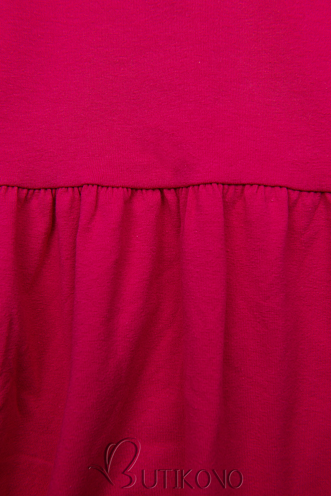 Ružové bavlnené šaty v A-strihu