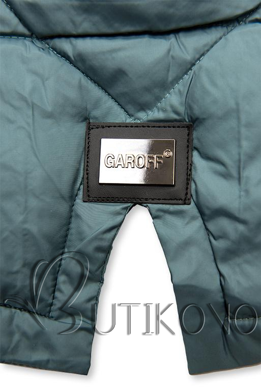 Tyrkysovozelená prešívaná bunda na jeseň/zimu