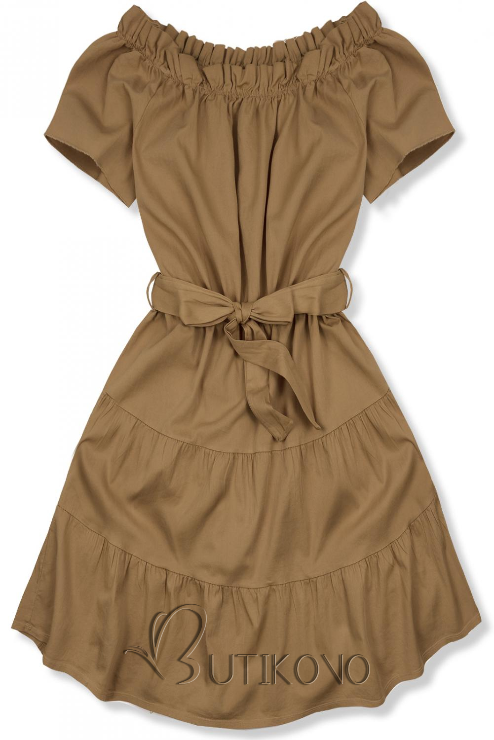 Hnedé letné šaty