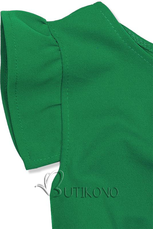 Zelené elegantné midi šaty
