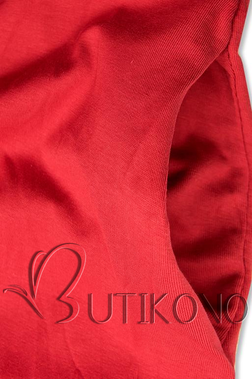 Tunika/Šaty s potlačou v červenej farbe