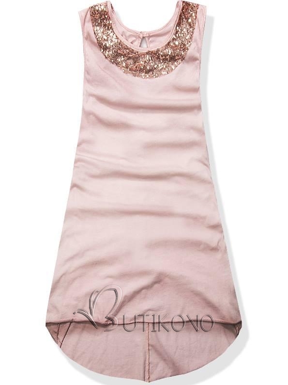 Ružové šaty B1014