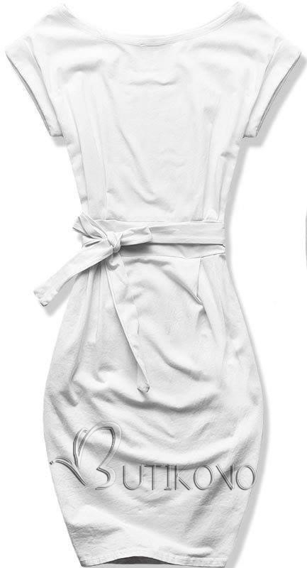 Biele basic šaty
