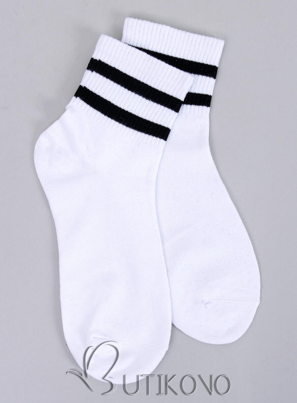 Dámske ponožky s prúžkami - set 3 kusov