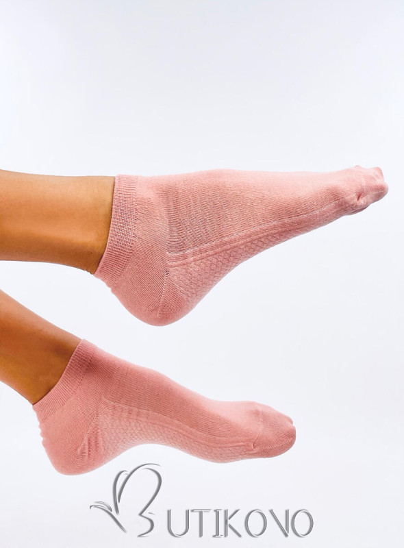 Bavlnené ponožky ružové