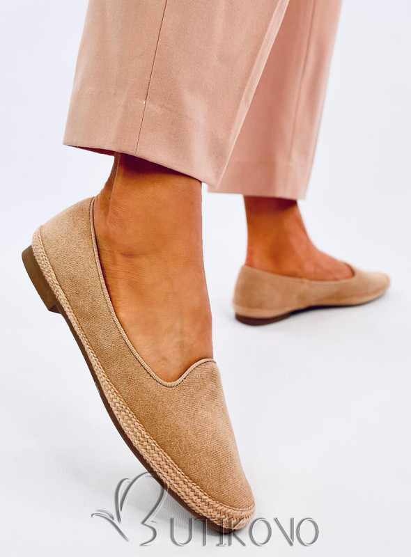 Camel espadrilky z ekosemišu