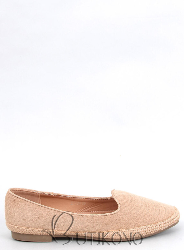 Camel espadrilky z ekosemišu