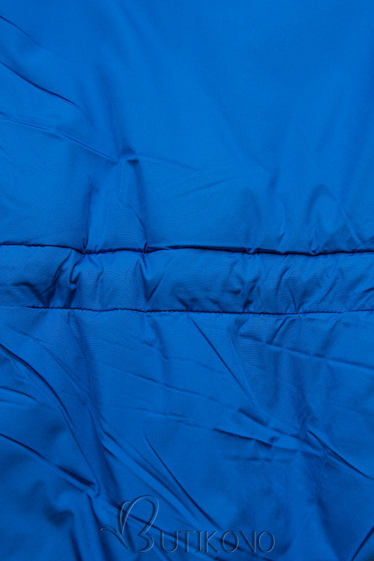 Kobaltovo modrá prešívaná ľahká bunda