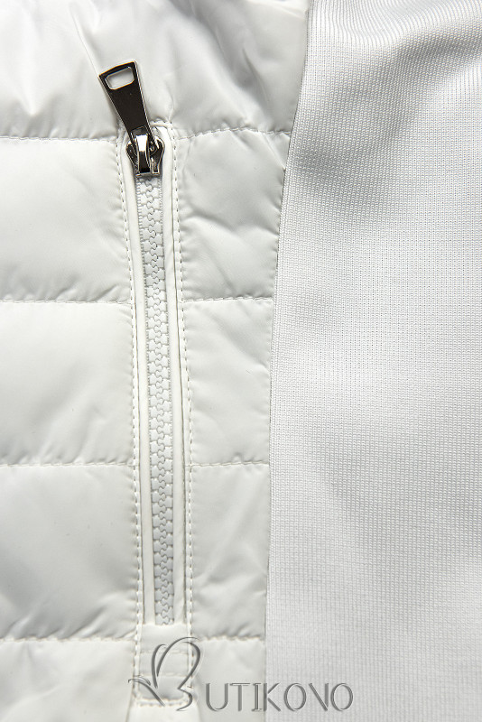 Biela obojstranná prechodná bunda