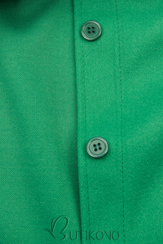 Zelený ľahký plášť