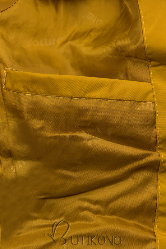 Horčicovožltá bunda na obdobie jeseň/zima