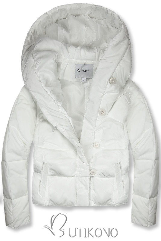 Biela zimná bunda 2 v 1