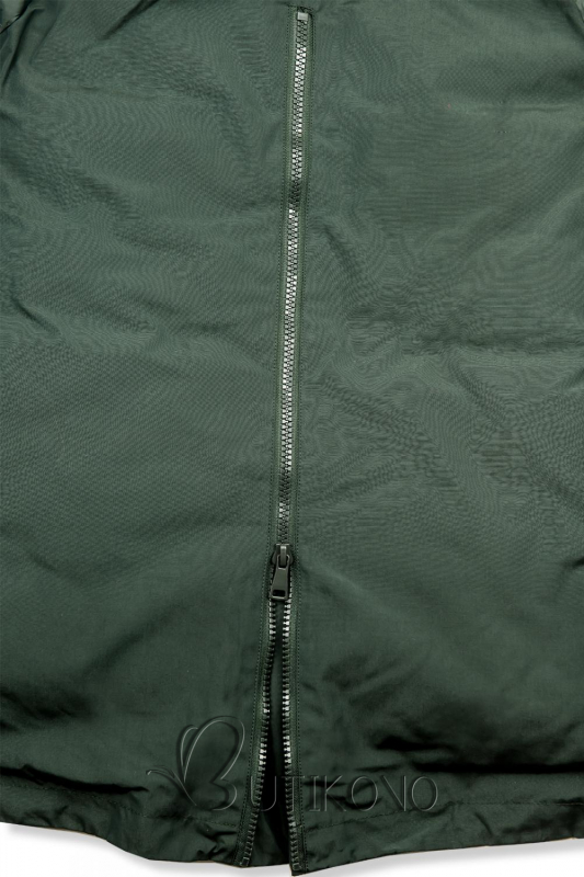 Zimná prešívaná bunda zelená