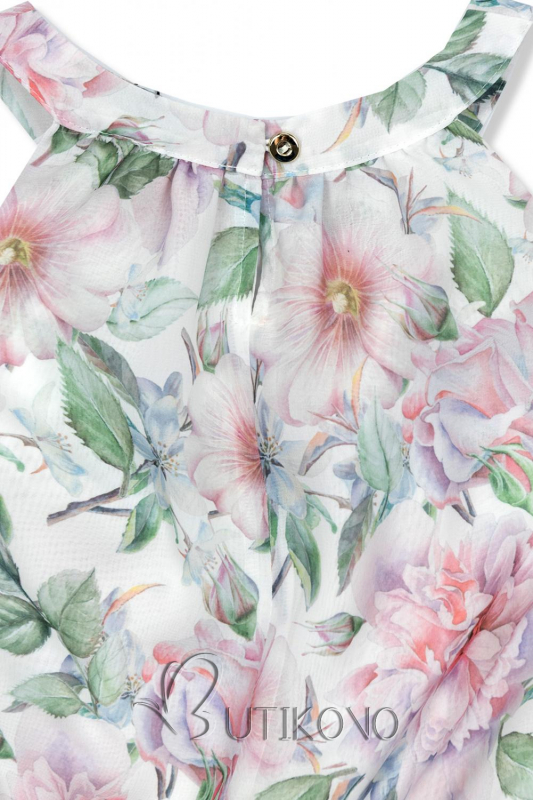 Ružovo-zelené kvetinové šaty Laura/O'la Voga