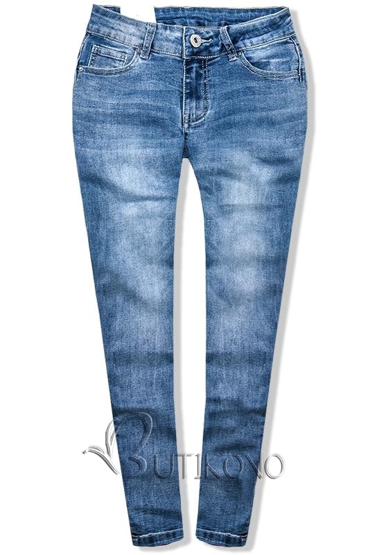 Jeans nohavice s mašľami