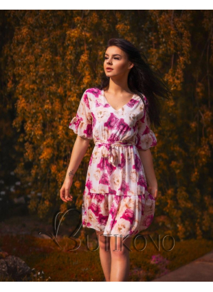 Kvetinové šaty s volánmi Rose