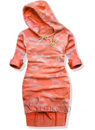 Oranžové army šaty 17103