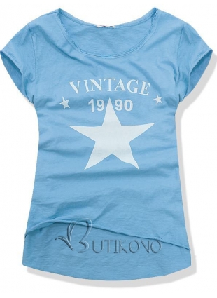 Modré tričko VINTAGE 6170