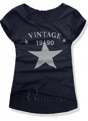 Granátové tričko VINTAGE 6170